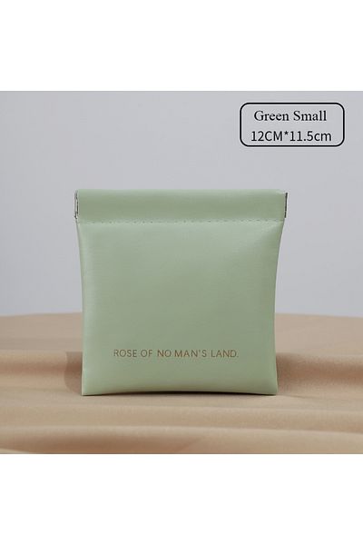 Choice Green Small 2025 Closed Bullet Bag Mini PU Earphone Storage Bag Candy colored Coin Bag Zero Wallet L