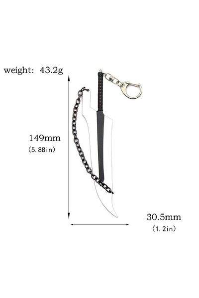 Choice K00692-02 Anime BLEACH: Thousand-Year Blood War Keychains Kurosaki Ichigo Zangetsu Weapon Pendant Ke