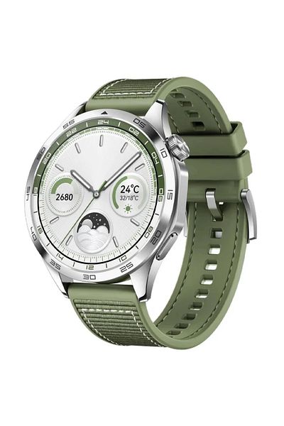 Choice 22mm Green-GT4-2-1 22mm Nylon Watch Bands For HUAWEI WATCH Silicone Band GT 4 46mm Watch 4 Pro GT 3