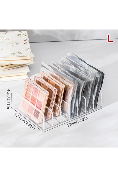 Choice L Makeup Organizer Desktop Multi-cell Display Box Makeup Blush Cosmetics Shelf 7-compartment Plasti.