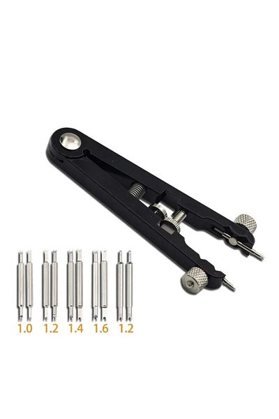Choice black Watch Band Remover Plier 6825 Spring Bar Watch Strap Aluminum Alloy Repair Removing Tool V-Sha