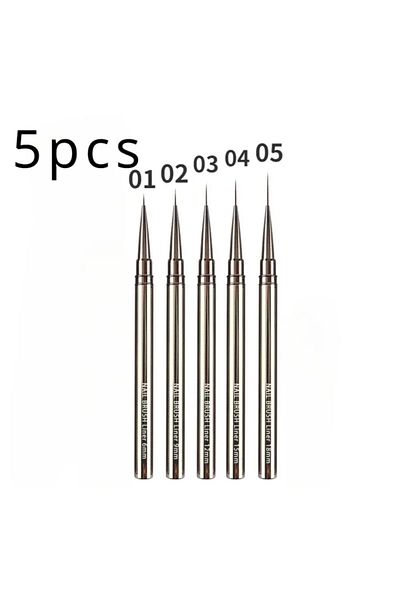 Choice black Nails Art Liner Brushes Elongated Lines Striping Drawing Painting 6/9/12/15/18/25mm Nail Desig