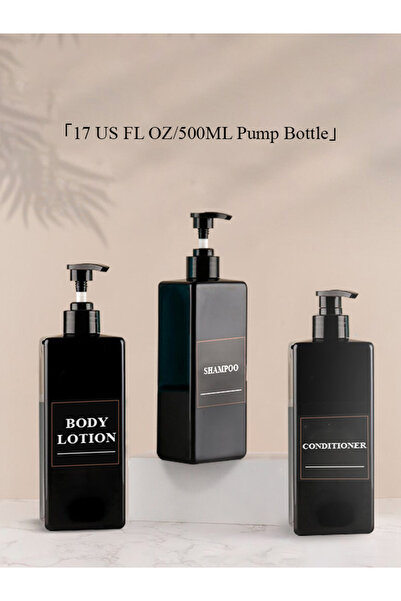 Choice1 عبوة من 3 زجاجات صابون بلاستيكية سعة 500 مل PP11-3 قطع، موزع صابون سا...