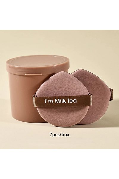 Choice1 Coffee-style1 Karsyngirl 7Pcs/box Strawberry Cosmetic Puff Set Double Side Women Soft Makeup Sponge