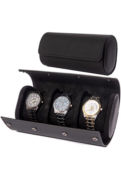 Choice حقيبة سفر للساعات من بلاك كروس بثلاث فتحات 1/2/3 - حقيبة كلاسيكية من ا...