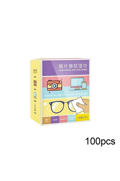 Choice Glasses wipes AA100PCS Lenses Wipes For Glasses Lenses Wipes Eye Glasses Wipes Portable Quick-Dry L