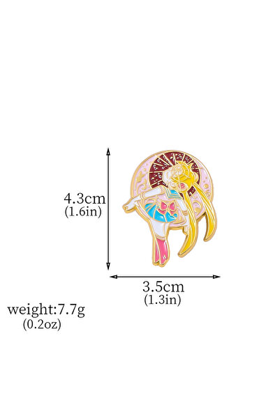 Miniso X00625-02 11 قطعة دبوس أنمي عصري لشخصية كرتونية تسوكينو أوساجي دبابيس ...