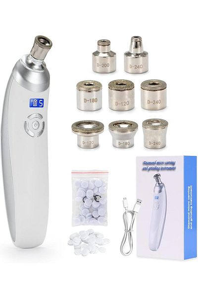 Choice WHITE Wireless Diamond Microdermabrasion Machine For Blackhead Acne Removal Deep Cleaning Anti Aging