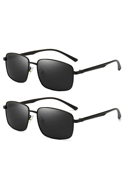 Choice Polarized 2PCS 2022 Fashion Men Polarized Sunglasses Driving Sun Glasses Luxury Women Brand Designer