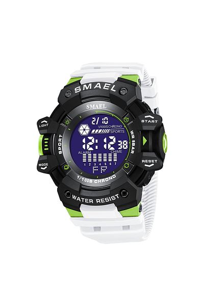 Choice White Green 2023 Men Watches Luxury Man Military Watch SMAEL 8050 Waterproof Big Dial Fashion LED Ba