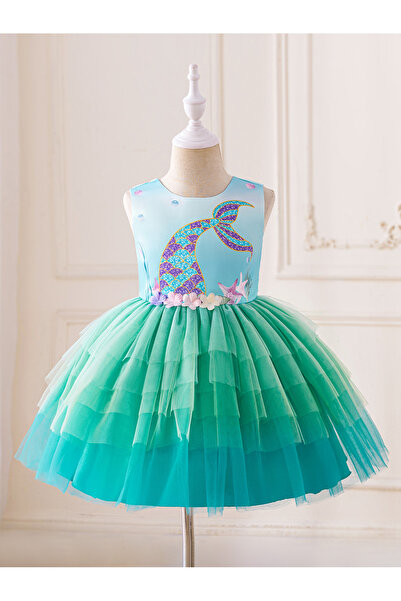 ddaniela فستان أحلام حورية البحر من دي دانييلا - أزرق