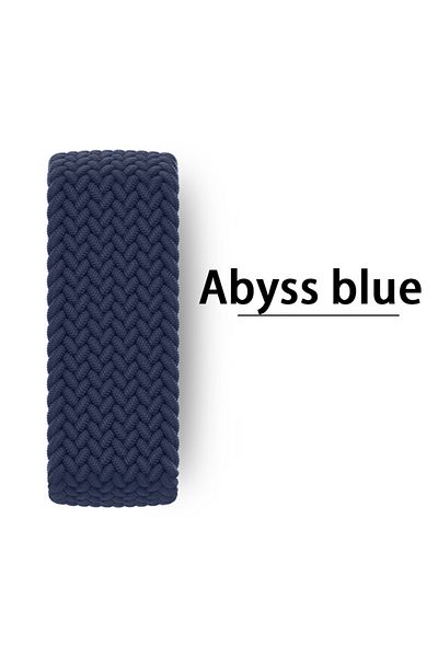 Choice M 42 44 45 46 49 mm Abyss blue Braided Solo Loop For Apple watch Band 44mm 45mm 42mm 40mm 41mm 46mm