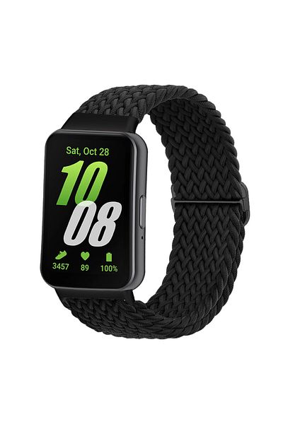 Choice For galaxy fit 3 black for Samsung Galaxy Fit 3 Strap Accessories watchband sport Nylon Braided Adju