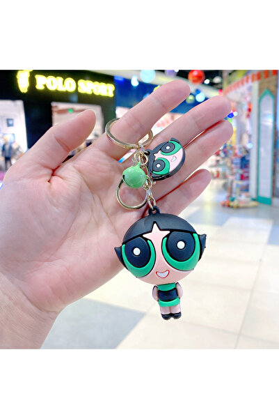 Choice سلسلة مفاتيح كرتونية من مادة البولي فينيل كلوريد بمقاس 6 سم على شكل فت...