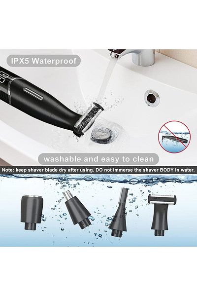 Choice 4 in 1 Womens Electric Razor, Hair Removal for Eyebrow Face Nose Legs Underarms and Bikini Line,W...