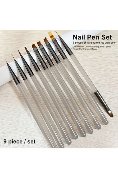 Choice MJ207-2 Nail Gel Acrylic Painting Brush UV Art Nail Brush Lining DIY Painting Brush Nail Art Design
