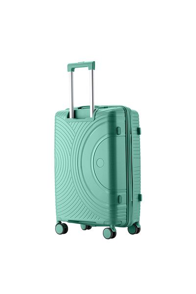 Senator Unisex Hard Case Medium Luggage Lightweight PP Fashion Trolley Luggage | 360°Degree| KH1010 Green