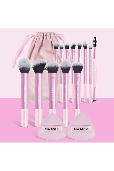 Choice Deep Coffee Maange 15pcs Makeup Tool 13pcs Makeup Brushes Set Foundation Powder Blush Eyeshadow Brus