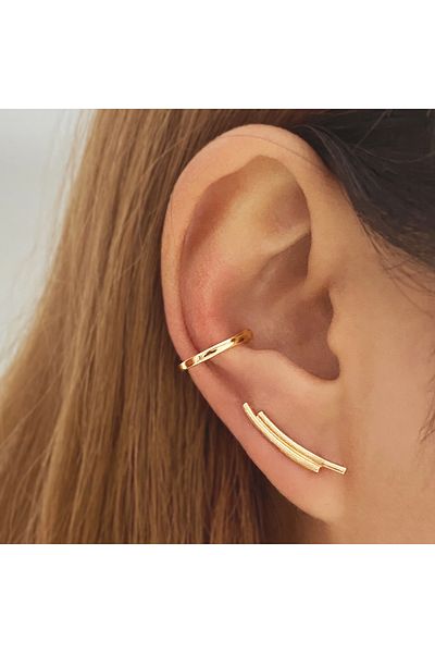Choice RAM13542 Bohemian NO Piercing Crystal Rhinestone Ear Cuff Earrings For Women Wrap Stud Clip Earrings