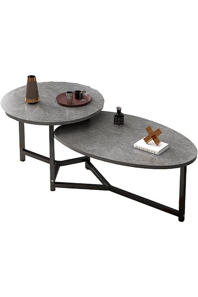 Türkiye Creative Modern Home Living Room Sofa Round Movable Table Tray Desk