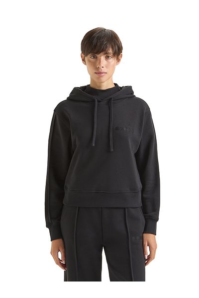 Diadora LADY HOODIE ATHL. LOGO - BLACK