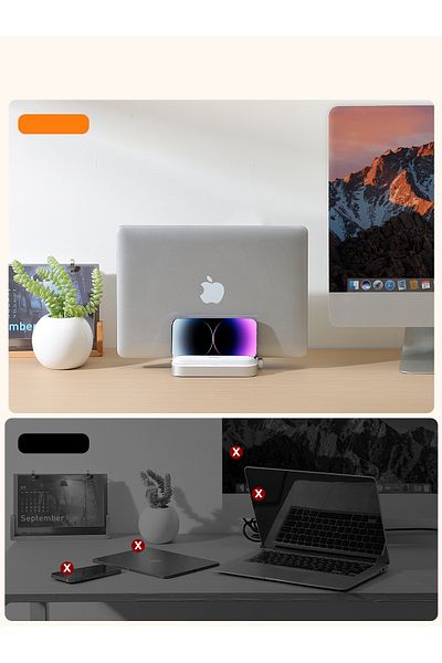 Joyroom Suport pentru laptop, tabletă, telefon, alb