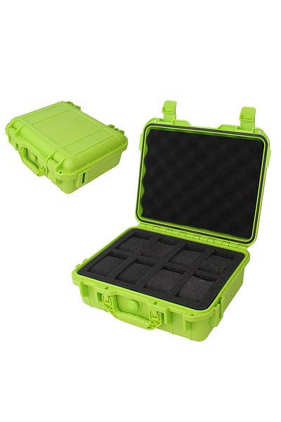 Choice Light green 8 Grid Color Watch Storage Box, Antique And Antique Anti Drop Protection Safety Box With