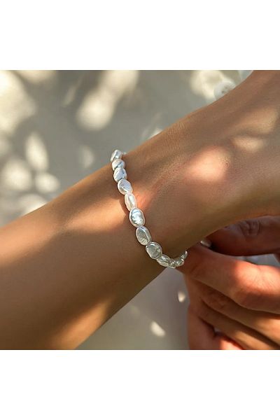 Choice bracelet Fashion Imitation Pearl Men's Necklace Handmade Classic Necklace Irregular Pearl Necklace B