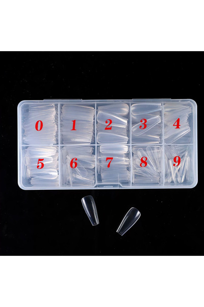 Choice 500 قطعة من أطراف الأظافر الطويلة من ستيليتو، 500 قطعة/صندوق، أظافر أك...