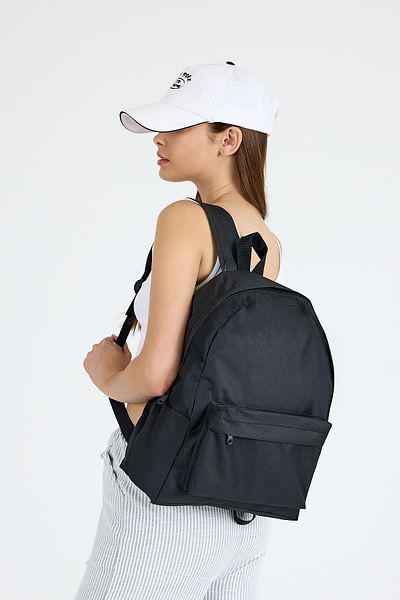 Rays Black Backpack with Front Pocket 9219