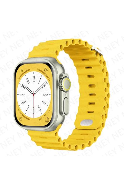 Choice 42-44-45mm 49mm 46mm 5 yellow Ocean strap For Apple Watch Ultra 2 Band 49mm 9 8 7 45mm 41mm Silicone