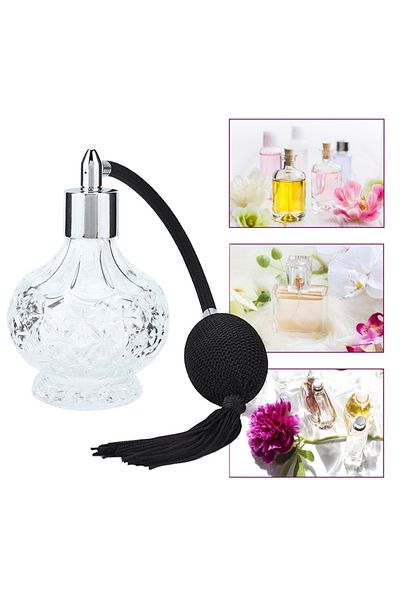 Choice Empty Perfume Bottle Retro Glass Perfume Bottle Refillable Tassel Empty Spray Bottle Atomizer 80ml