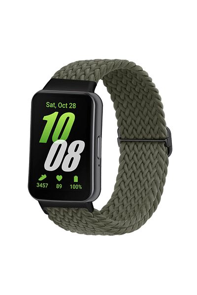 Choice For galaxy fit 3 green for Samsung Galaxy Fit 3 Strap Accessories watchband sport Nylon Braided Adju