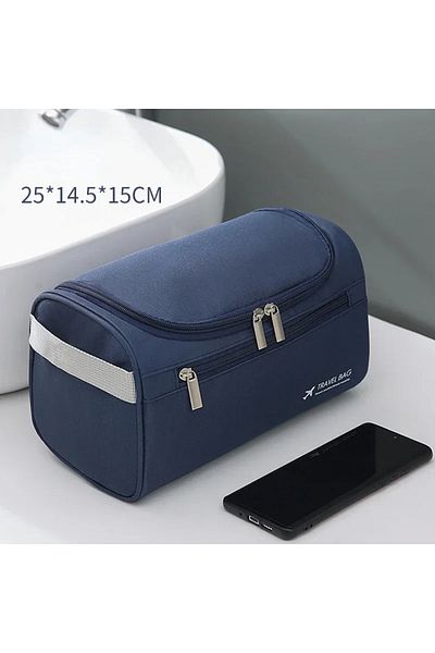 Choice Canvas-Navy Leather Toiletry Bag for Men Women Dopp Kit Mens Hanging Toiletry Bag Travel Toiletry Ba