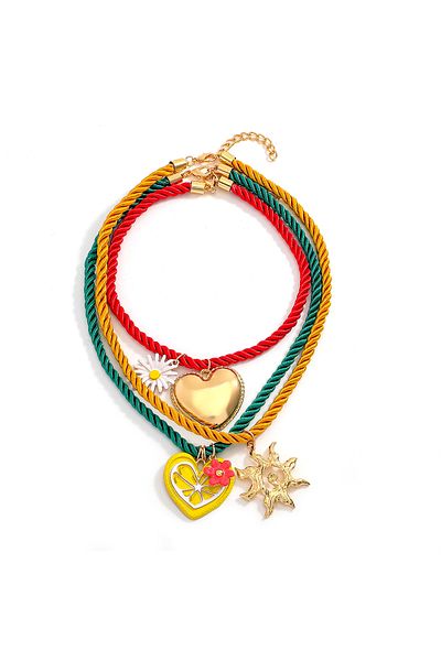 Choice Style 3 ZAA Fashion Pack Of Charm And Bead Necklaces Women Summer Holiday Candy Color Rice Beads Ena
