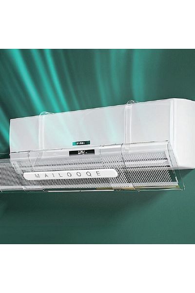 OEM Deflector for air conditioning, size 18x53-94 cm, transparent