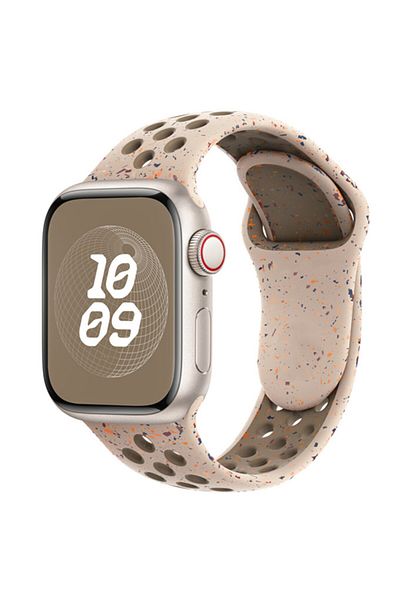Choice 38 40 41 S10-42mm SM Desert Stone Original Silicone Strap For Apple Watch 44mm 45mm 40mm 41mm 46 42m
