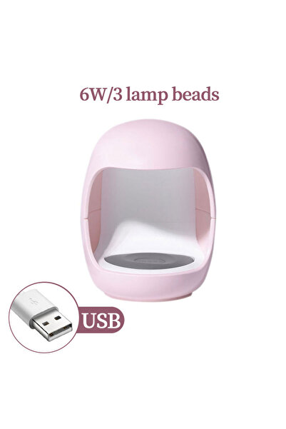 Choice1 مصباح أظافر صغير YIKOOLIN 6 وات LED وردي اللون، مصباح USB LED بالأشعة...