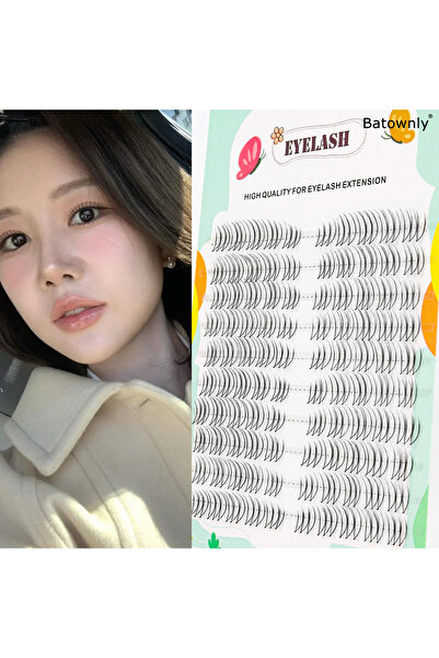 Choice D504U041 مجموعات رموش صناعية نسائية على شكل حرف U مصنوعة يدويًا من الجلد، 100 قطعة، 6-11 مم ناعمة ومريحة