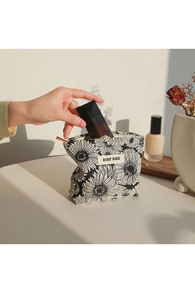 Choice Small bag 3 Women's print toiletry bag, portable storage bag, large-capacity double-layered canvas