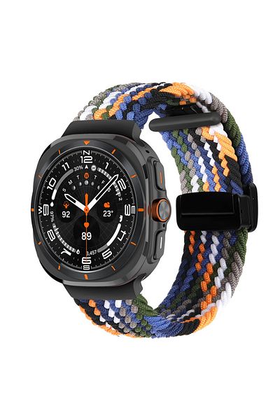 Choice Galaxy 7 Ultra 47mm denim For Samsung Galaxy Watch Ultra Strap 47mm Accessories Magnetic Braided Nyl