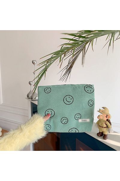 Choice green Makeup Bag Large Checkered Cosmetic Bag Capacity Travel Toiletry Bag Cute Makeup Brushes Aesth