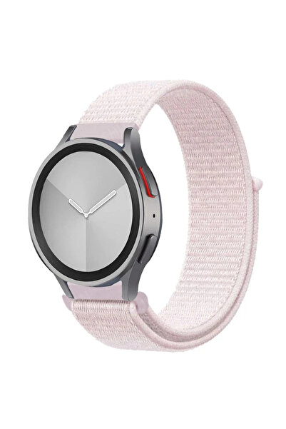 Choice1 20mm watch band 17 Pearl powder Nylon loop Band For Watch 7 FE 6/5/pr...