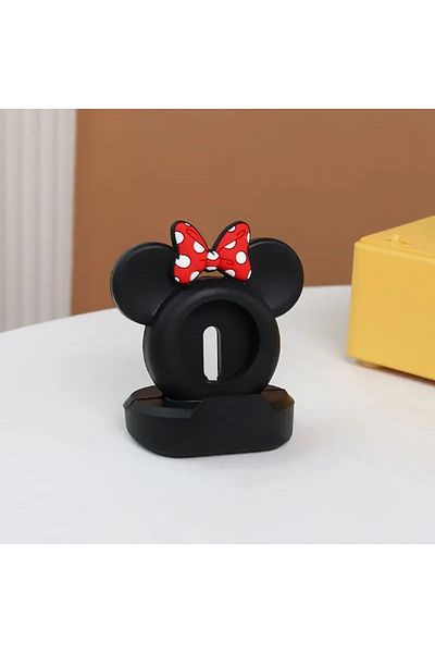 Choice 03-Black Desktop stand for Apple Watch Series 10 9 8 7 6 SE 5 and 4 iWatch silicone charger 46mm 44m