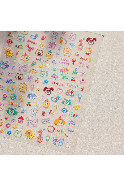 Choice TO4895 جرافيتي قطة مخلب أرنب دب كلب زهرة حيوان جميل فاكهة ديم سوم حلوى...