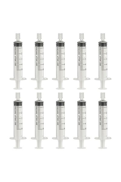 Choice 10pcs5ml Premium Material 10pcs 5ml No Needle Syringe Perfume Dispenser with Clear Scale Tight Seal