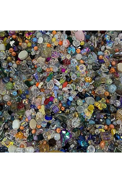 Choice 100g 100g/set Mixed Color Crystal Glass Beads Mixed Shape Loose Beads Crafts for Women Girls Jewelry