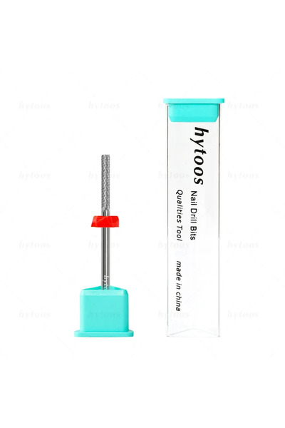 choice2 Fine - F HYTOOS Top Cut Mini Barrel Nail Drill Bits Carbide Cuticle Clean Nail Bit Remove Ornaments