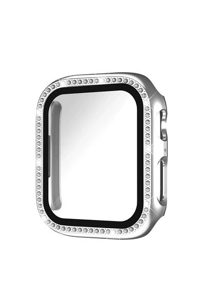 Choice Series 10 42mm Silver PC Hard Bumper Screen Protector for Apple Watch 10 9 8 45mm 44mm 42mm 46mm 40m