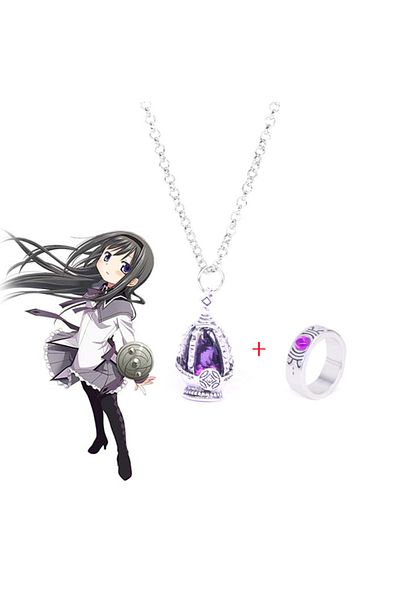 Choice Akemi Homura Anime Puella Magi Madoka Magica Cosplay Necklace Kaname Madoka Miki Sayaka Soul Gem Pen